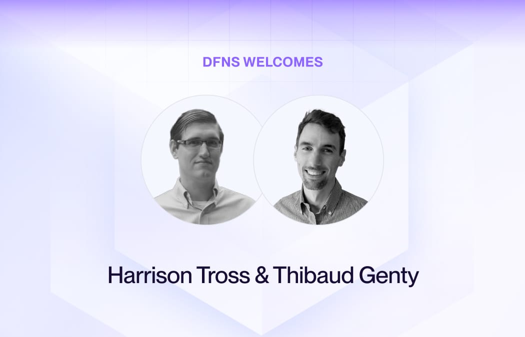 Welcome Harrison Welcome, Thibaud & Harrison — DFNS
